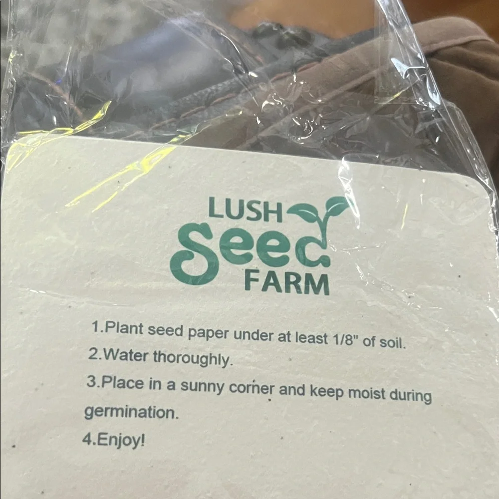 Lush seed farm calendar Mini Easel Stand - Natural Beige